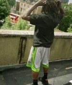Adwysd Always Court Shorts Silver/Green