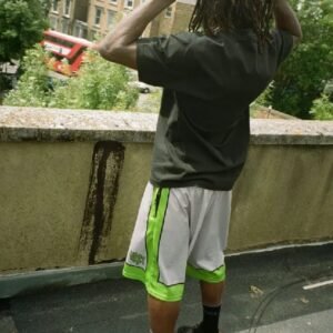 Adwysd Always Court Shorts Silver/Green