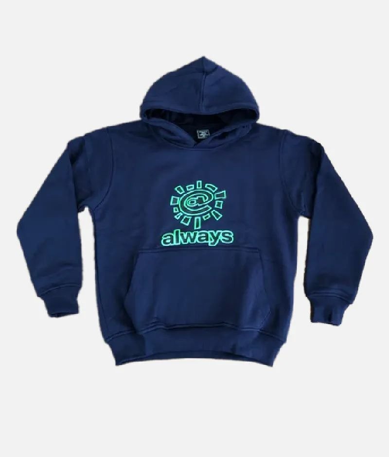 ADWYSD ALWAYS LOGO HOODIE NAVY