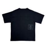 ADWYSD ALWAYS PANELLED WAFFLE BLACK T SHIRT