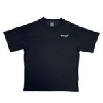 ADWYSD ALWAYS PANELLED WAFFLE BLACK T SHIRT