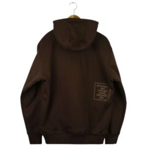 ADWYSD ALWAYS SMALL EMBROID @SUN HOODIE BROWN