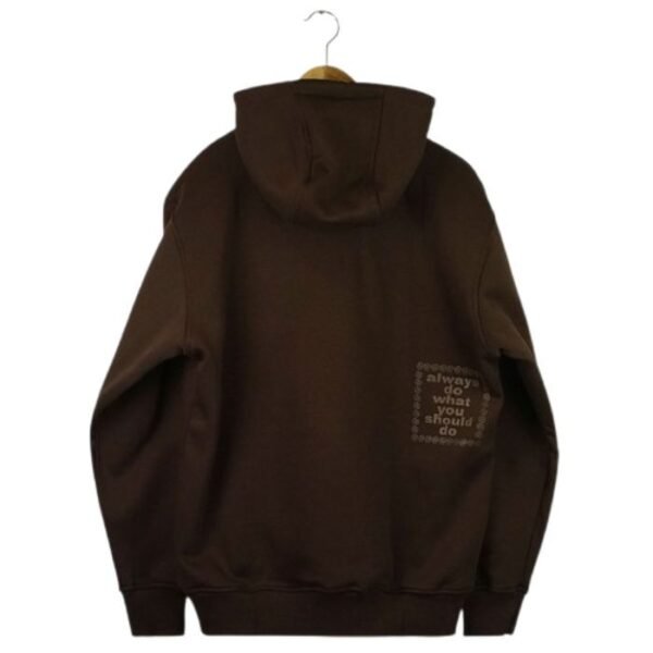 ADWYSD ALWAYS SMALL EMBROID @SUN HOODIE BROWN