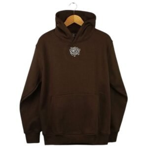 ADWYSD ALWAYS SMALL EMBROID @SUN HOODIE BROWN