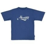 ADWYSD ALWAYS SURF SCRIPT WAFFLE NAVY T SHIRT