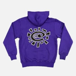 ADWYSD ALWAYS UP ZIP UP HOODIE PURPLE
