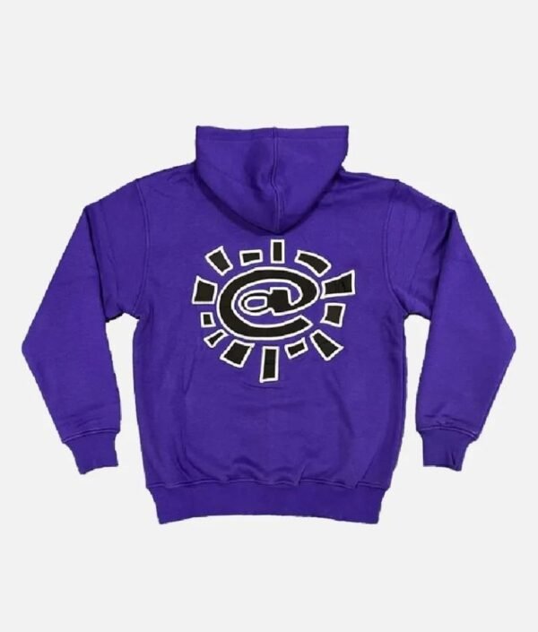 ADWYSD ALWAYS UP ZIP UP HOODIE PURPLE