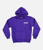ADWYSD ALWAYS UP ZIP UP HOODIE PURPLE