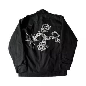 ADWYSD Chain Harrington Jacket – Black