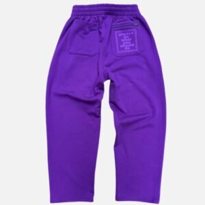 Adwysd No Cuff Joggers Purple