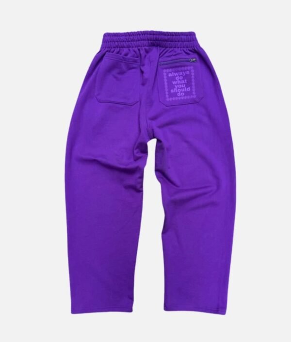 Adwysd No Cuff Joggers Purple