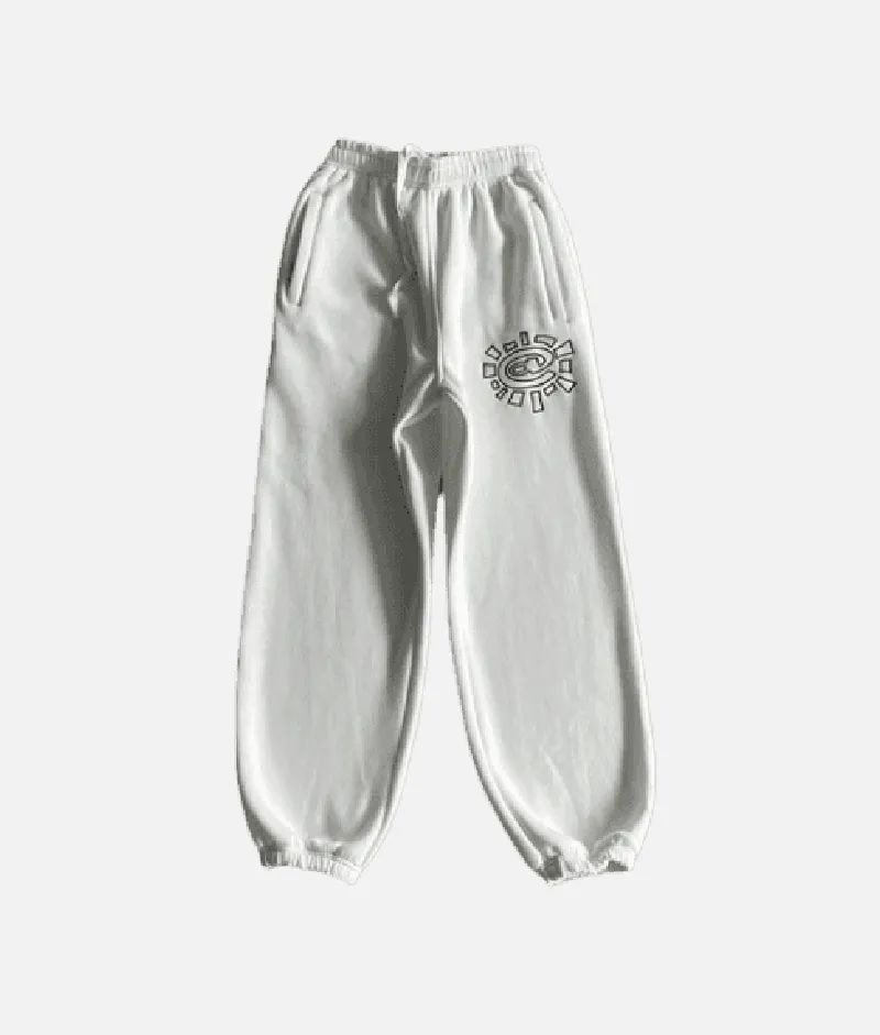 Adwysd Relaxed White Joggers