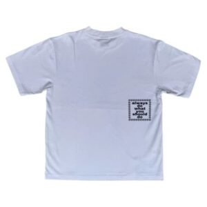 BLACK CONCRETE SOLID LOGO @SUN TSHIRT WHITE