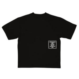 BLUE WHITE LOGO @SUN TSHIRT BLACK