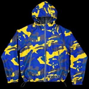 Camo Bandemic Jacket – Yellow/Blue/Brown