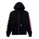 NOAH X ADWYSD ZIP UP BLACK HOODIE