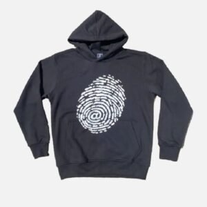 ADWYSD ALWAYS BLACK FINGERPRINT BLACK HOODIE