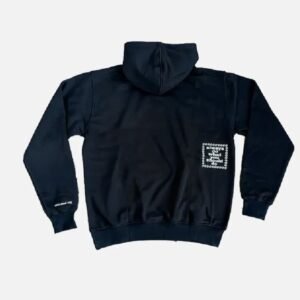ADWYSD ALWAYS BLACK FINGERPRINT BLACK HOODIE
