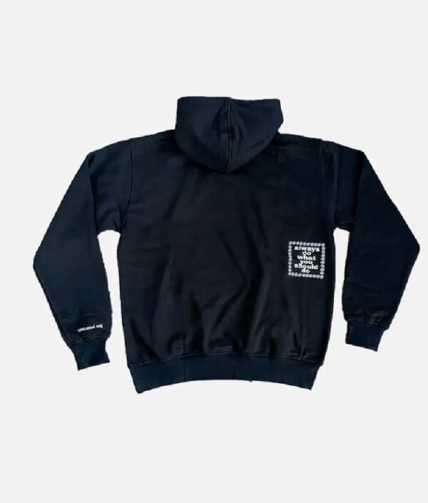 ADWYSD ALWAYS BLACK FINGERPRINT BLACK HOODIE