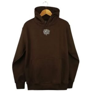 Adwysd Always Small Embroid @Sun Hoodie Brown