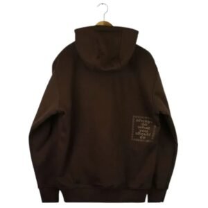 Adwysd Always Small Embroid @Sun Hoodie Brown