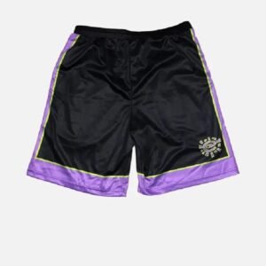 Adwysd Always Court Black Purple Shorts
