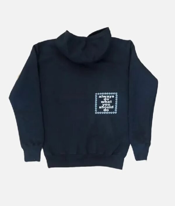 Adwysd Always Maneki Neko Black Hoodie