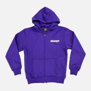 Adwysd Always Up Zip Up Hoodie Purple
