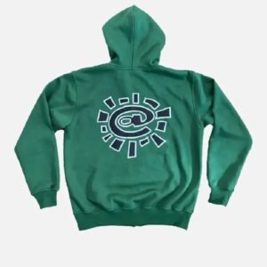 Adwysd Always Zip Up Hoodie Green