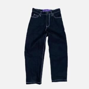 Adwysd Heavy Duty Unisex Denim Jeans Black
