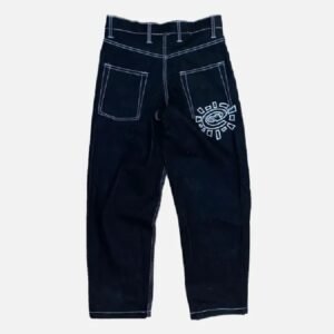 Adwysd Heavy Duty Unisex Denim Jeans Black