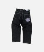 Adwysd Heavy Duty Unisex Jeans Purple