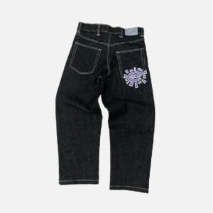 Adwysd Heavy Duty Unisex Jeans Purple