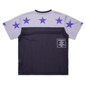 Always Micro Mesh Star Football Jersey Grey / Purple