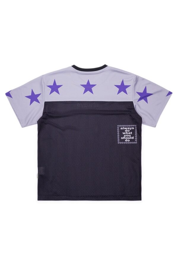 Always Micro Mesh Star Football Jersey Grey / Purple